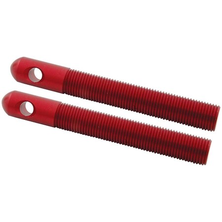 Allstar Performance 0.5 in. Dia. Replacement Aluminum Hood Pins; Red, 2PK ALL18508